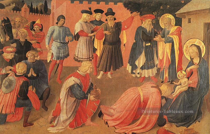 Adoration des mages Renaissance Fra Angelico Peintures à l'huile